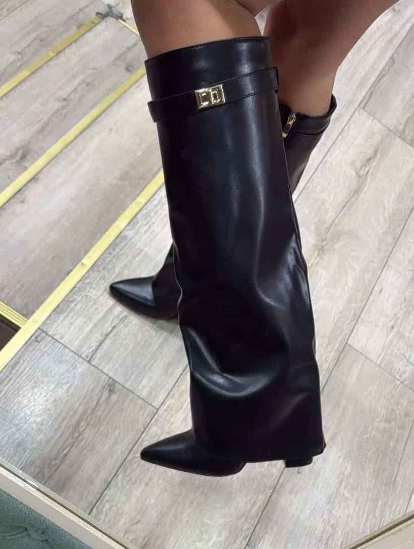 Customer photo review of Monica High Boots