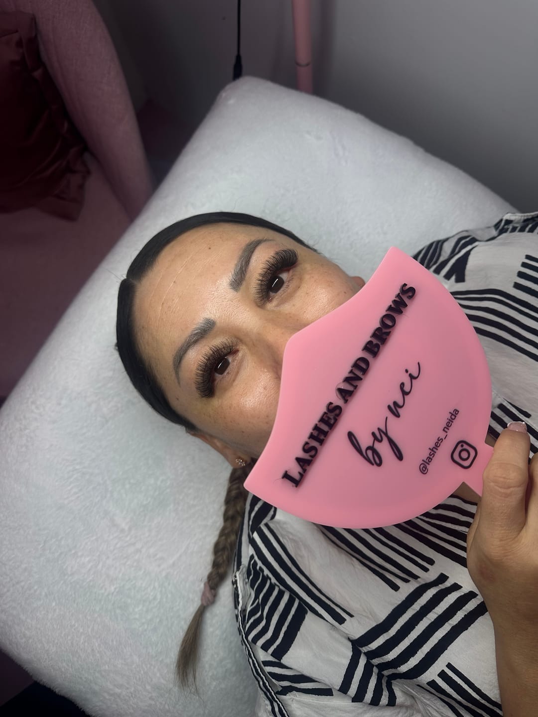 Customer photo review of Premium Eyelash Extensions 0.05mm
