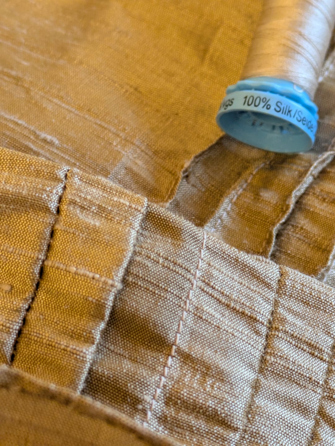 Customer photo review of Plain 100% Silk Dupion Fabric