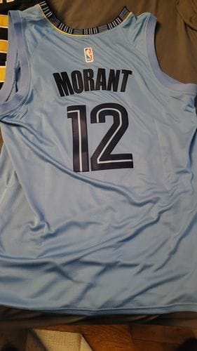 Customer photo review of NBA Ja Morant Memphis Grizzlies 12 Jersey