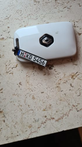 Customer photo review of Kennzeichen Schlüsselanhänger Mini Nummernschild Metall