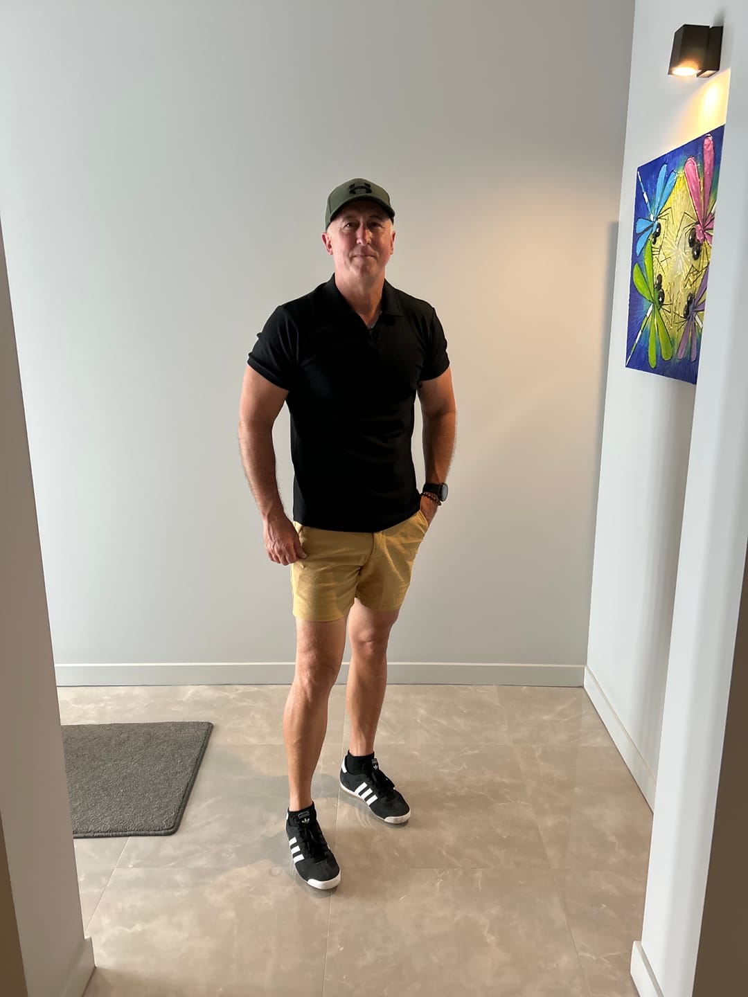 Customer photo review of Stretch Knit Polo - Black