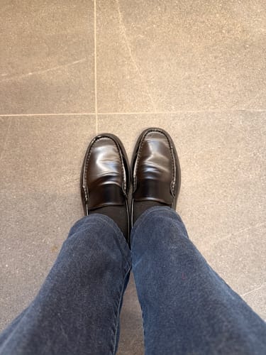 Customer photo review of CD RETRO SEWED LOAFER BLACK SMOOTH CALFSKIN