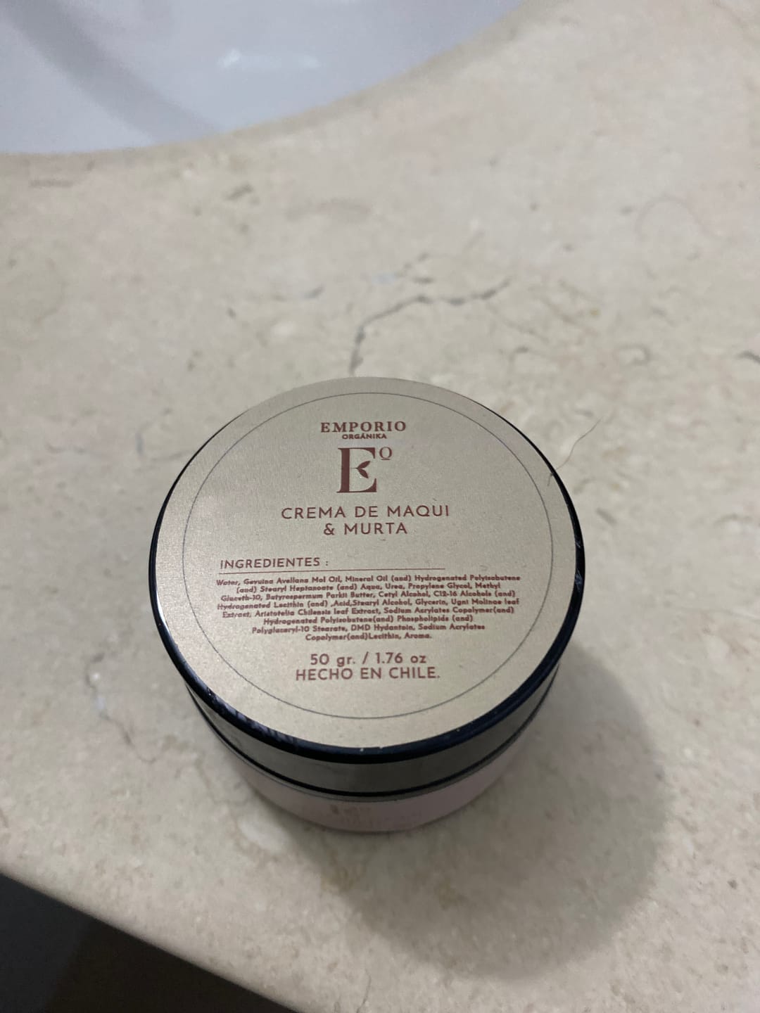Customer photo review of CREMA FACIAL HIDRATANTE MAQUI MURTA & AVELLANAS CHILENAS