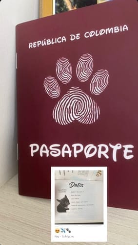 Customer photo review of Pasaporte Para Mascotas