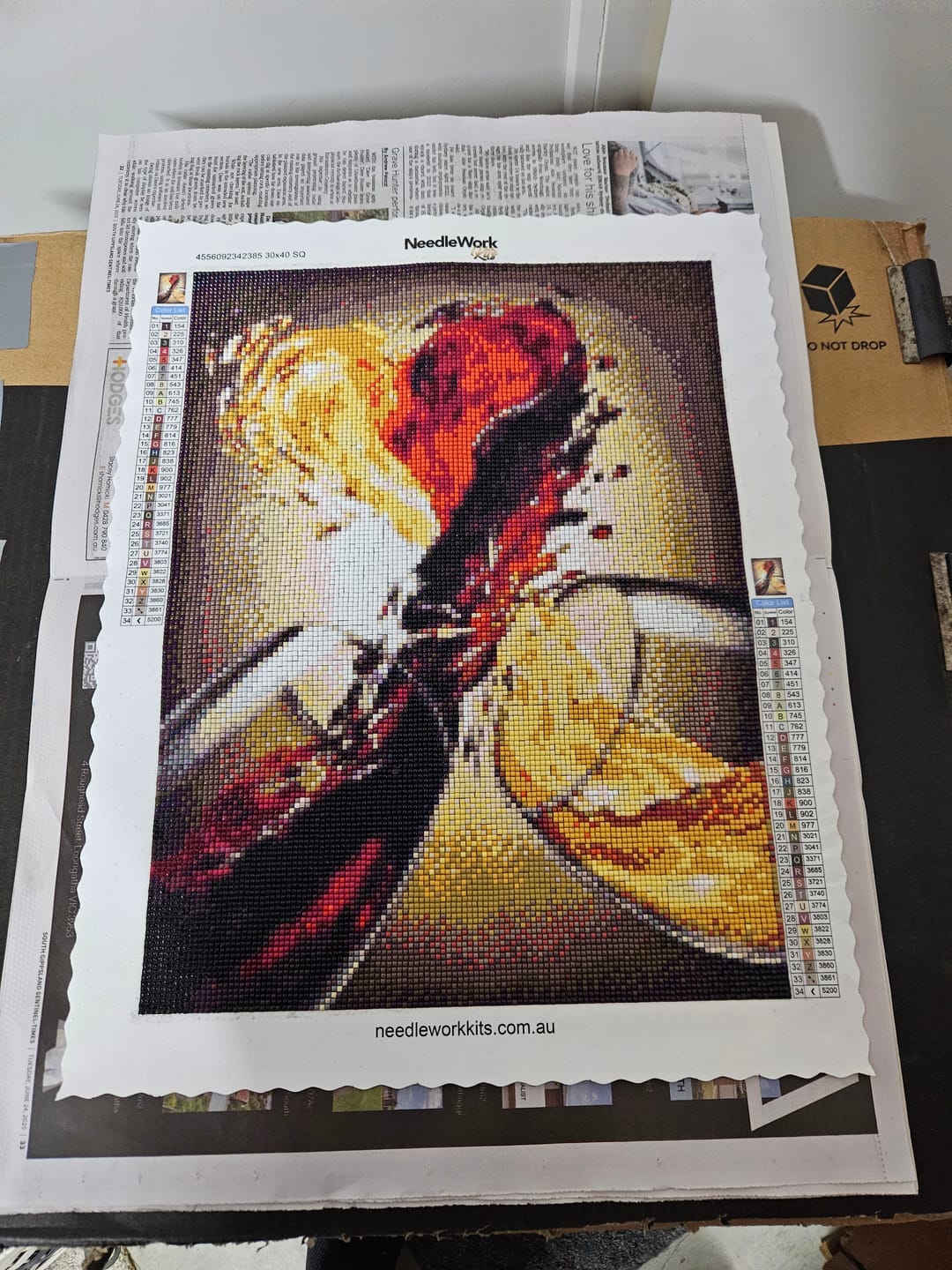 Customer photo review of Love My Wine - Full Drill Diamond Painting