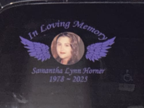 Franklin D. review of Custom In Loving Memory Decal with a Photo Inlay and Wings image 1 out of 1