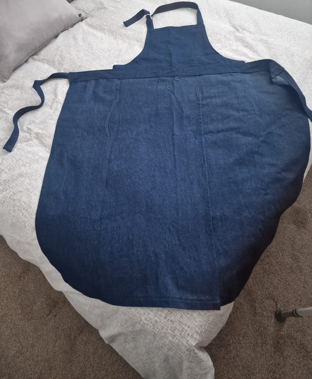 Customer photo review of 8oz Washed Denim Fabric