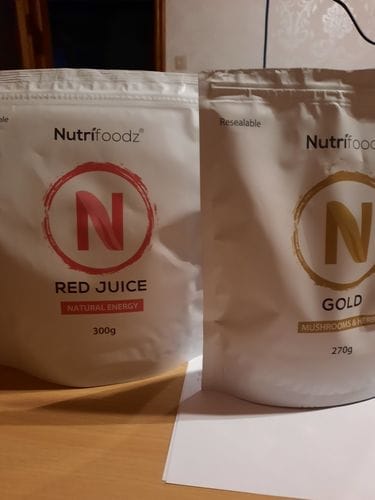 Customer photo review of Nutrifoodz® Red Juice