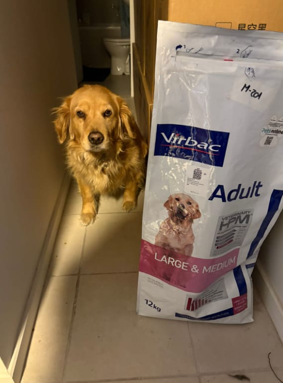 Customer photo review of HPM Virbac Dog Adult Large & Medium 12 kg