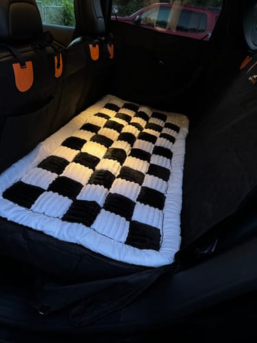Customer photo review of RuffRover 2.0™ - Hard Bottom Back Seat Extender + (FREE Dog Bed)