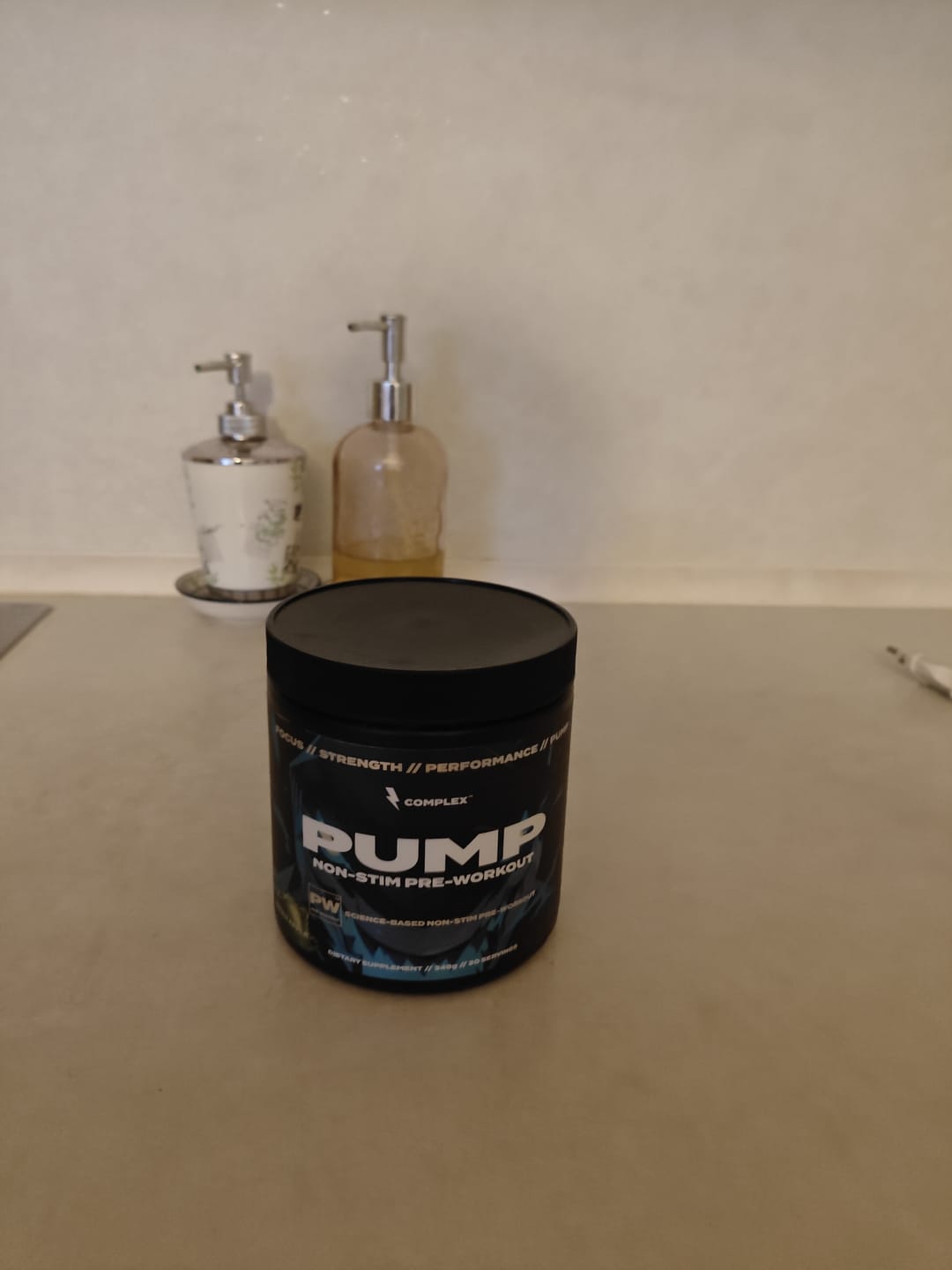 Customer photo review of Pump Non-Stim Pre-workout
