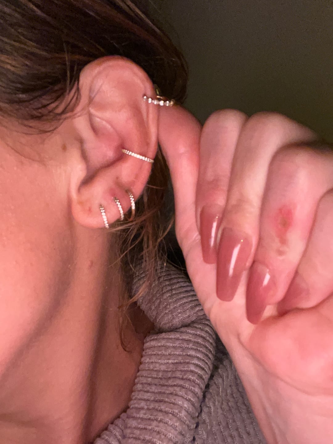 Customer photo review of BLISS Conch Hoop
