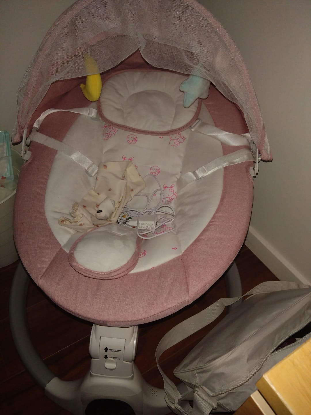 Customer photo review of Babygunga Elektrisk med Myggnät & LED Display by LV