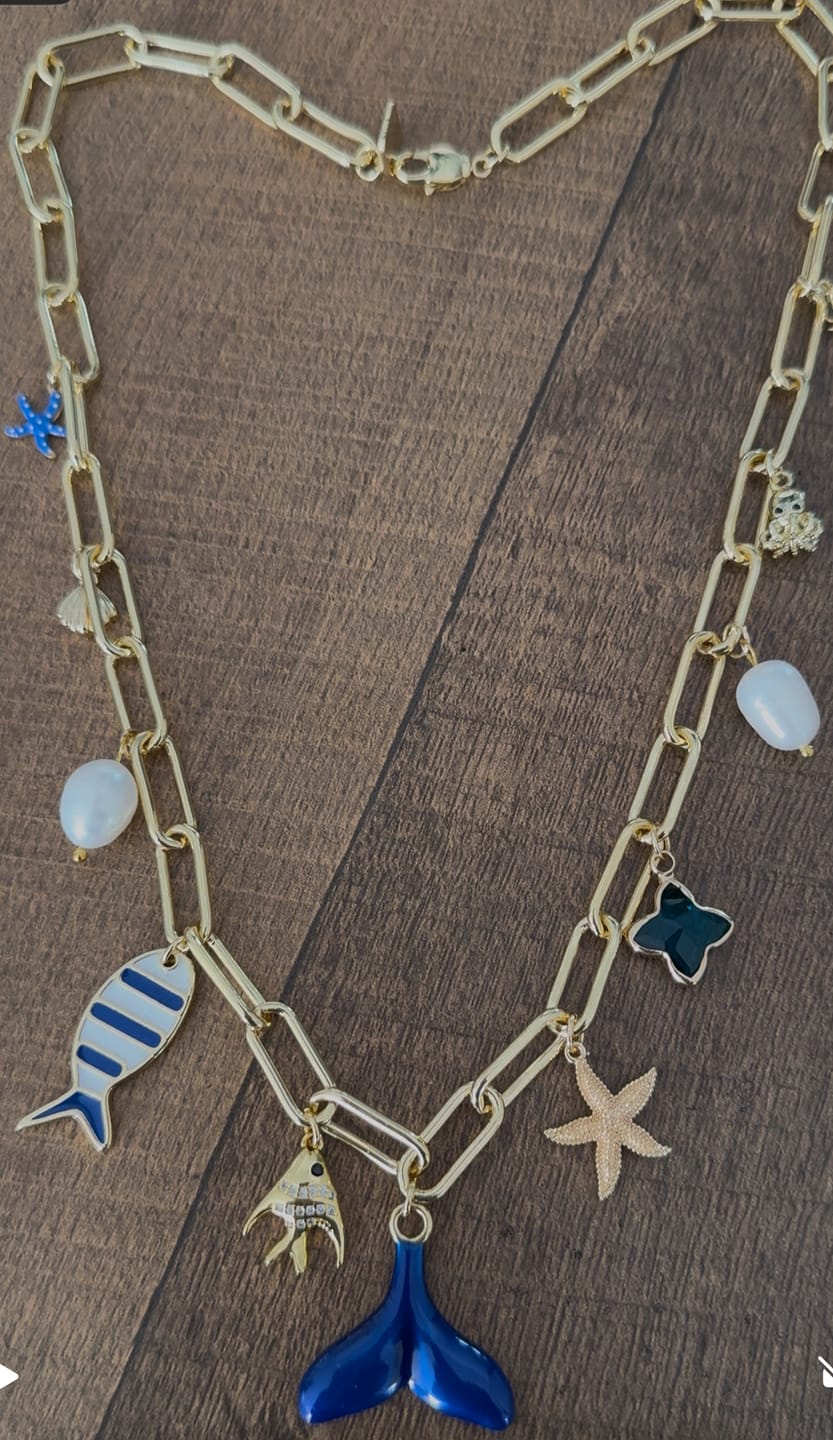 Customer photo review of 9 Charm Necklace Bundle (Pick Your Charms TT LIVE)