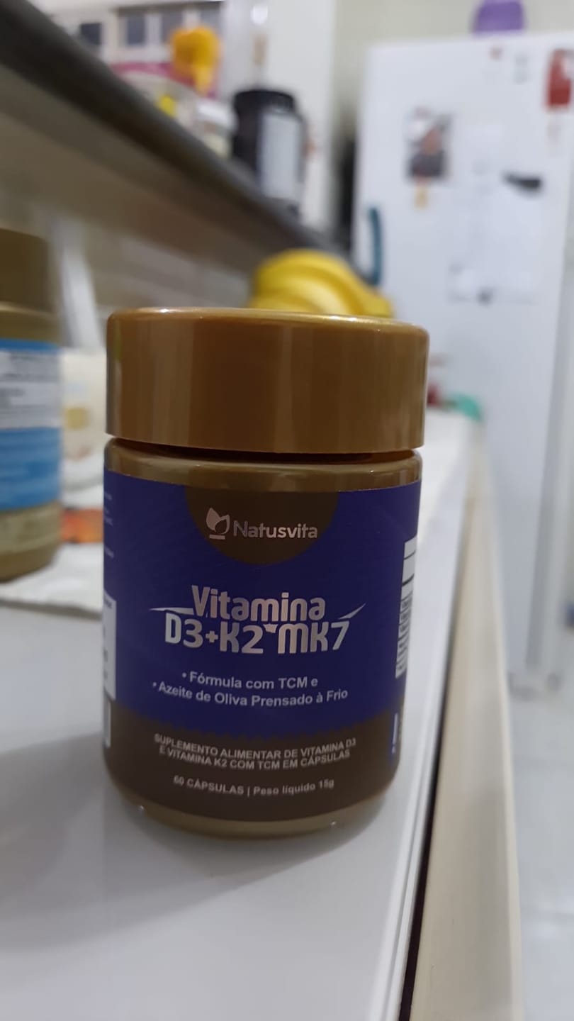 Customer photo review of Vitamina D3 2.000UI + K2 MK7 com TCM e Óleo de Oliva em Cápsulas