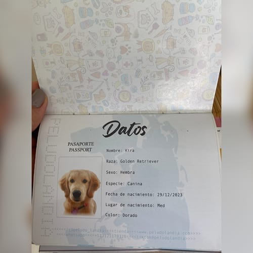 Customer photo review of Pasaporte Para Mascotas