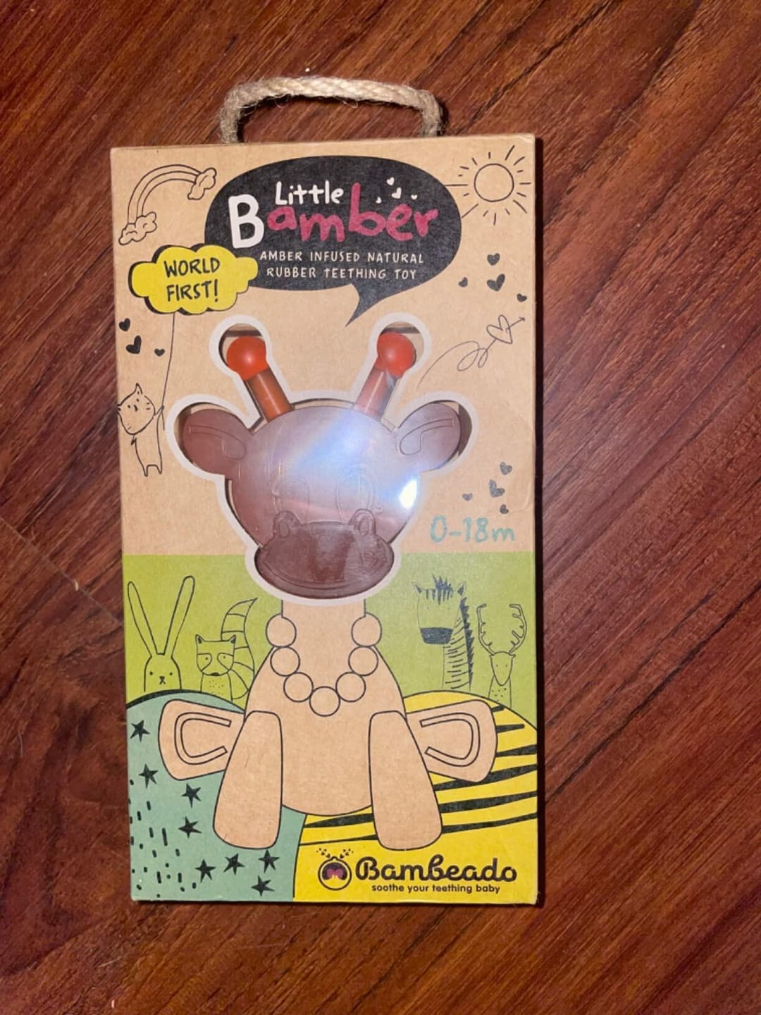 Customer photo review of The Little Bamber - Natural Rubber & Baltic Amber Teething Toy