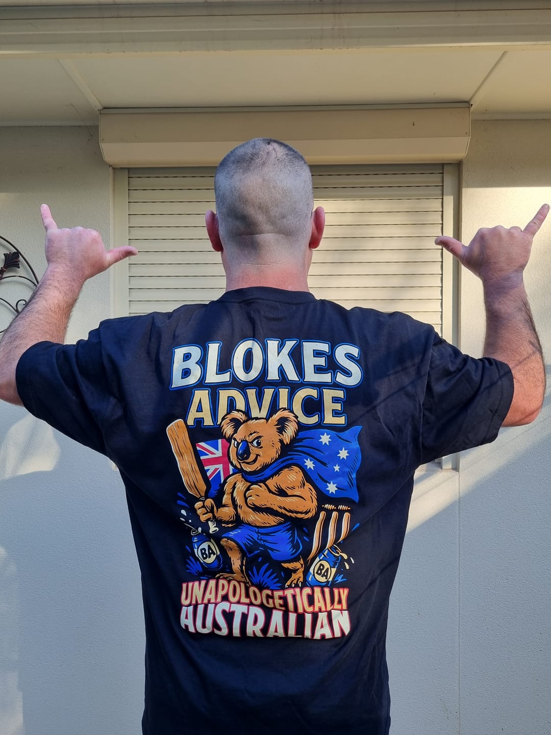 Customer photo review of Aussie As Tee - Black