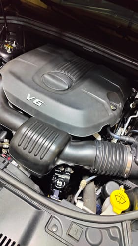 Customer photo review of Dodge Durango 3.6L Catch Can Kit