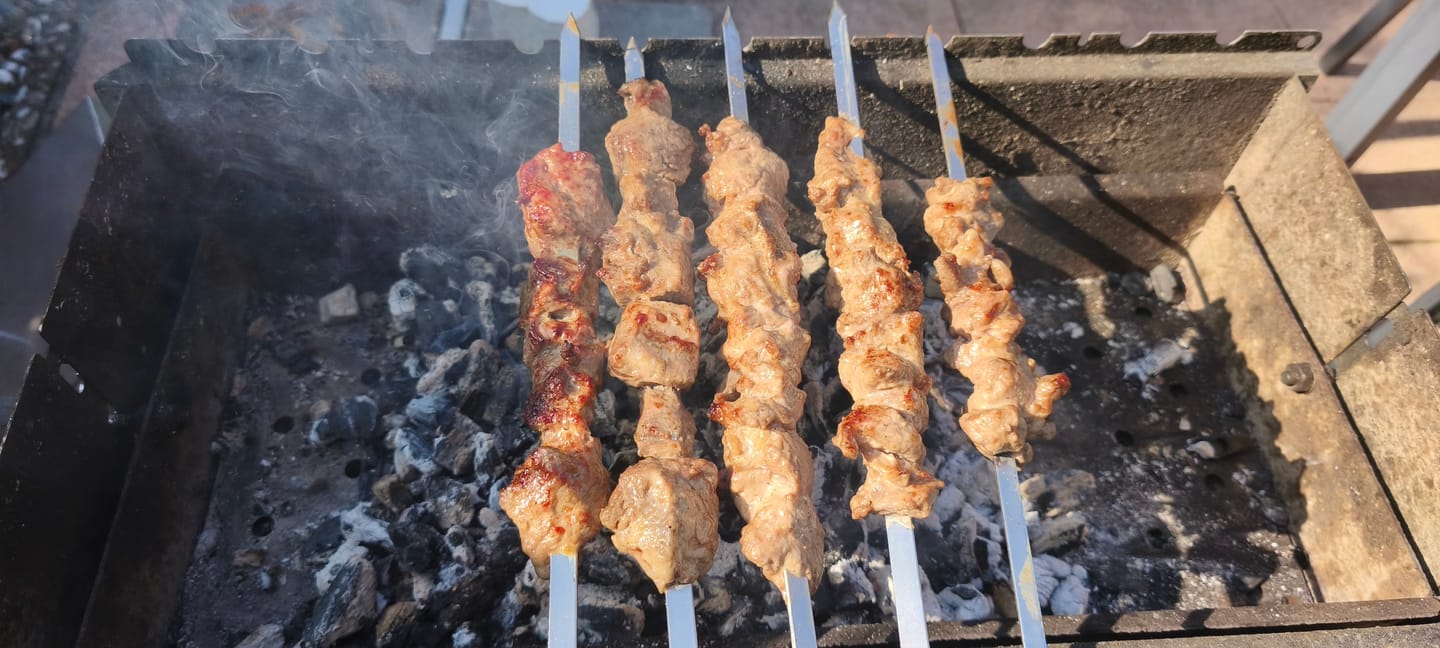 Customer photo review of Lamm-Schaschlik-Original – zart mariniert aus der Lammkeule | mySchaschlik
