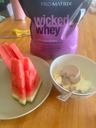 Customer photo review of 1kg CHOCOLATE, Concentrate WICKED WHEY