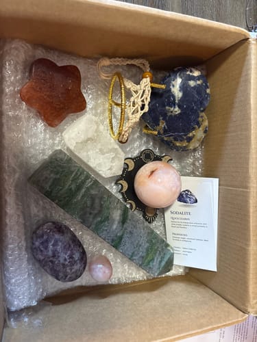 Customer photo review of Crystal Surprise Delight Subscription Box