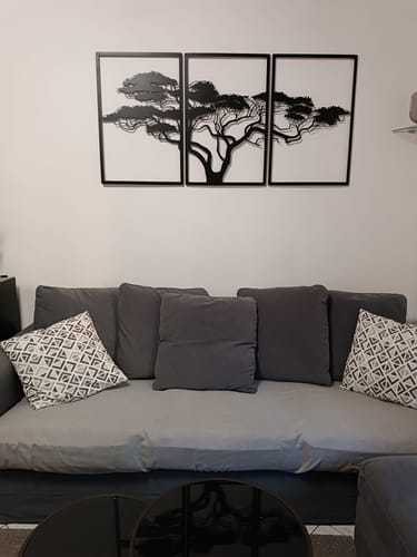 Customer photo review of Décoration murale en métal noir - Arbre de vie Africain