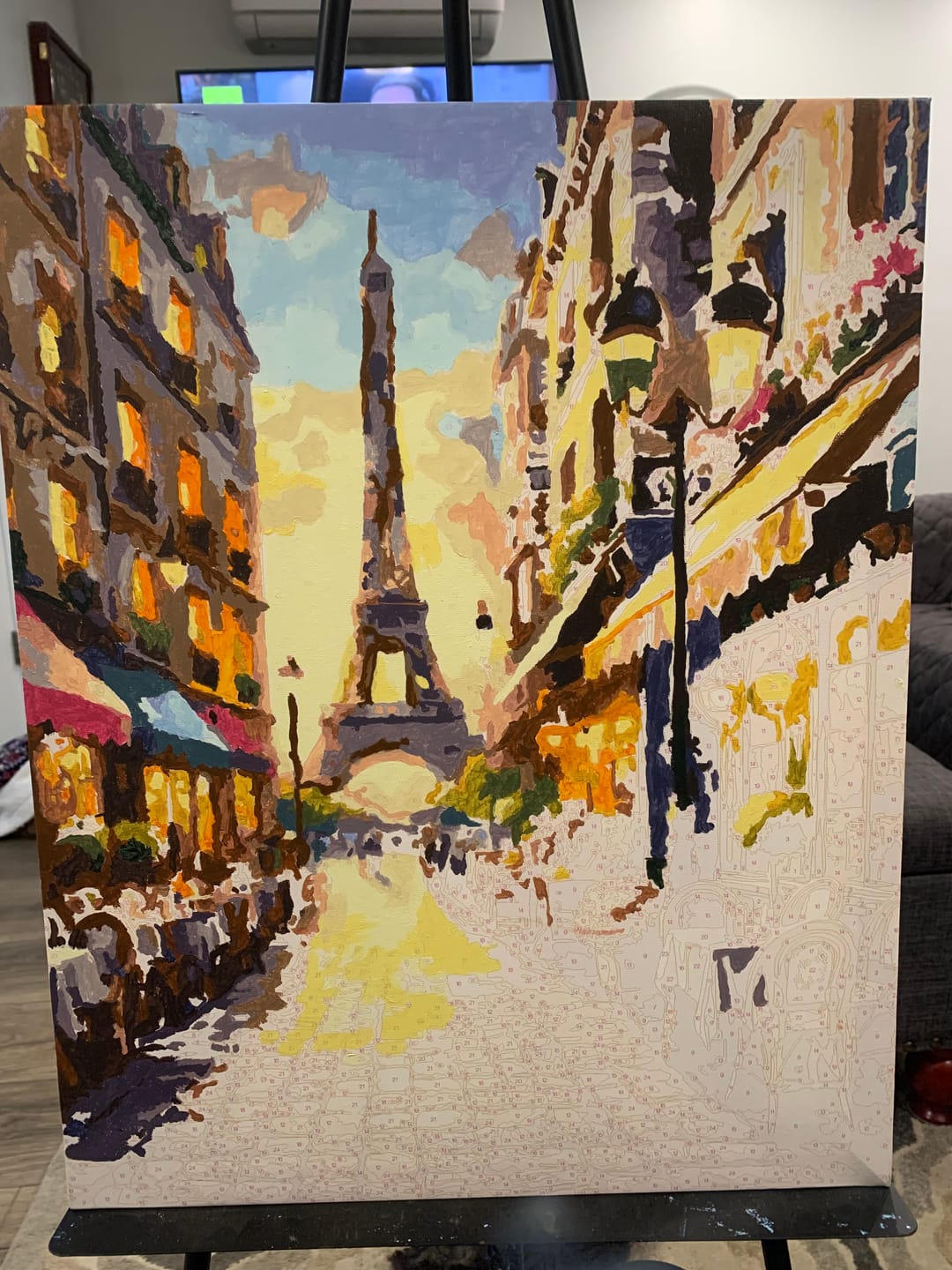 Customer photo review of Paint by Numbers - Paris Eiffel Street