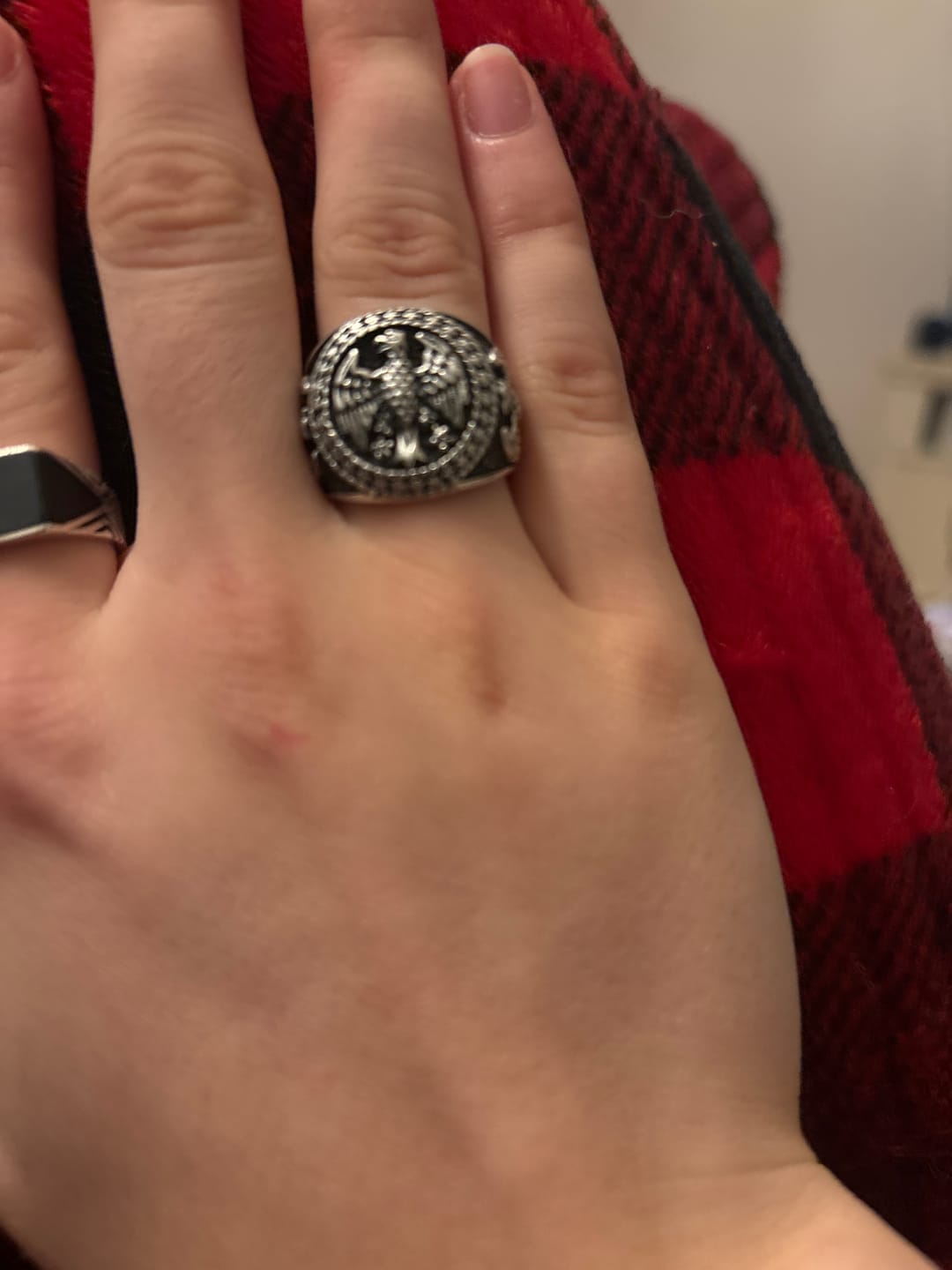 Customer photo review of 925 Sterling Silver Bundesadler Eagle Ring