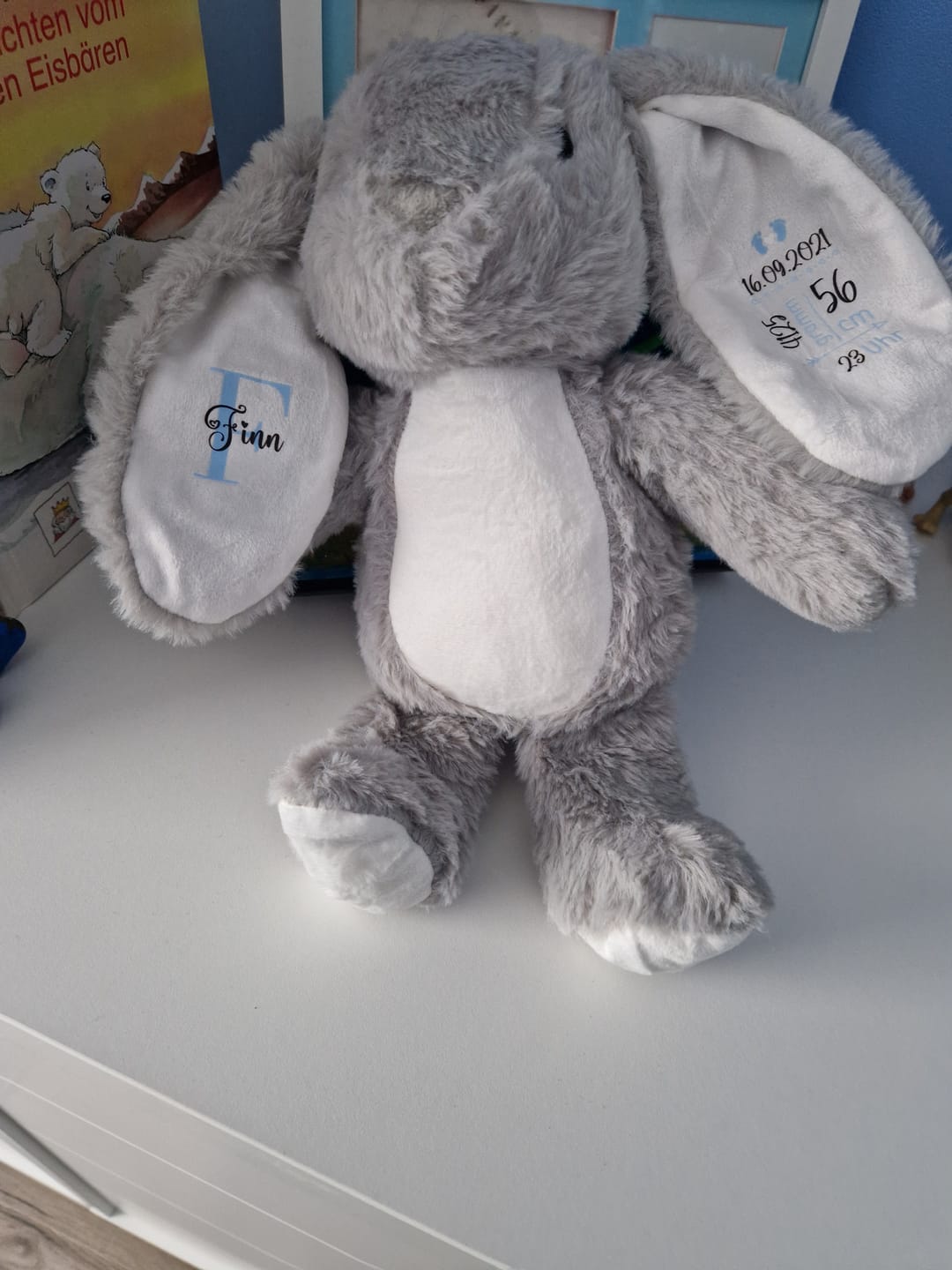 Customer photo review of Zur Geburt - Kinder-Stoffhase