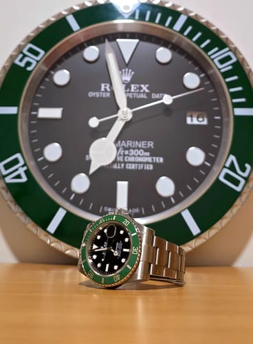 Customer photo review of Submariner Kermit Style | Wall Clock