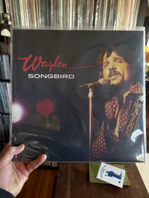 Customer photo review of Waylon Jennings "Songbird" Black Vinyl LP Pre-Order