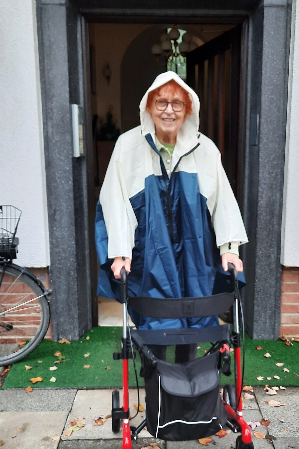 Customer photo review of Damen Regenponcho zum Fahrradfahren