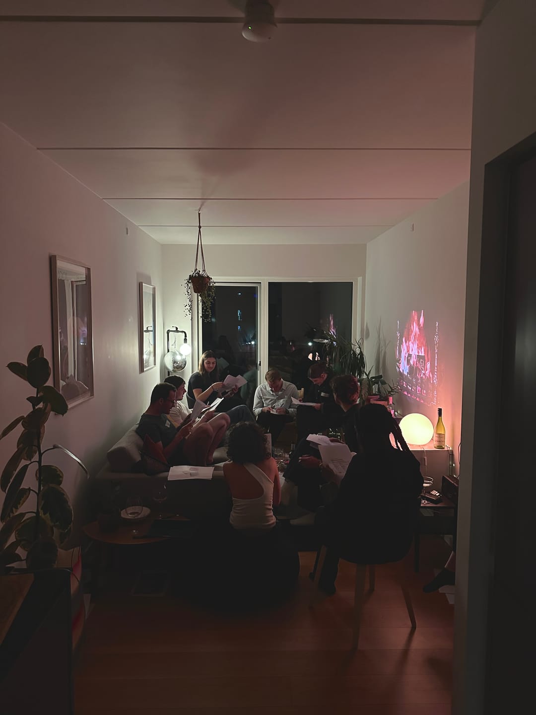 Customer photo review of A Wine Tasting Themed Murder Mystery Game Kit