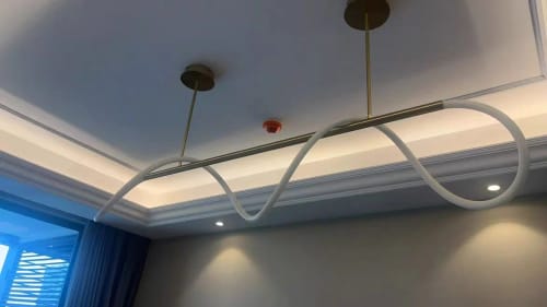 Customer photo review of Modern Long Hose Led Ceiling Chandelier for Table Dining Room Kitchen Bar Pendant Lighting Suspension Design Lusters Luminaires