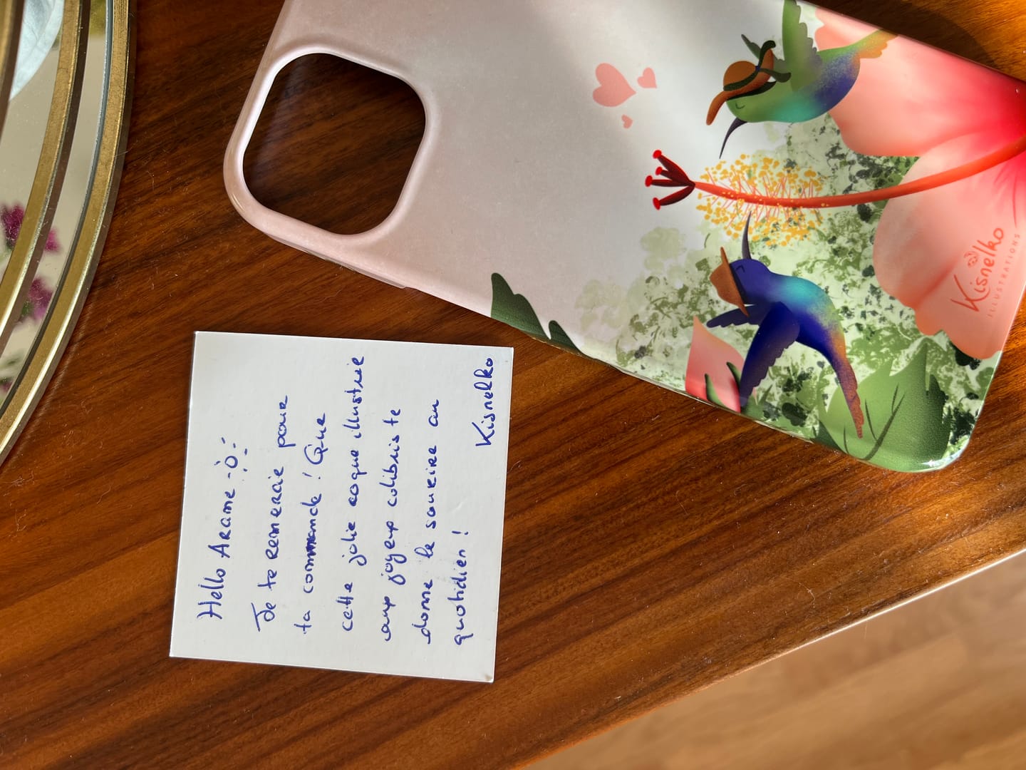 Customer photo review of Coque Hibiscus