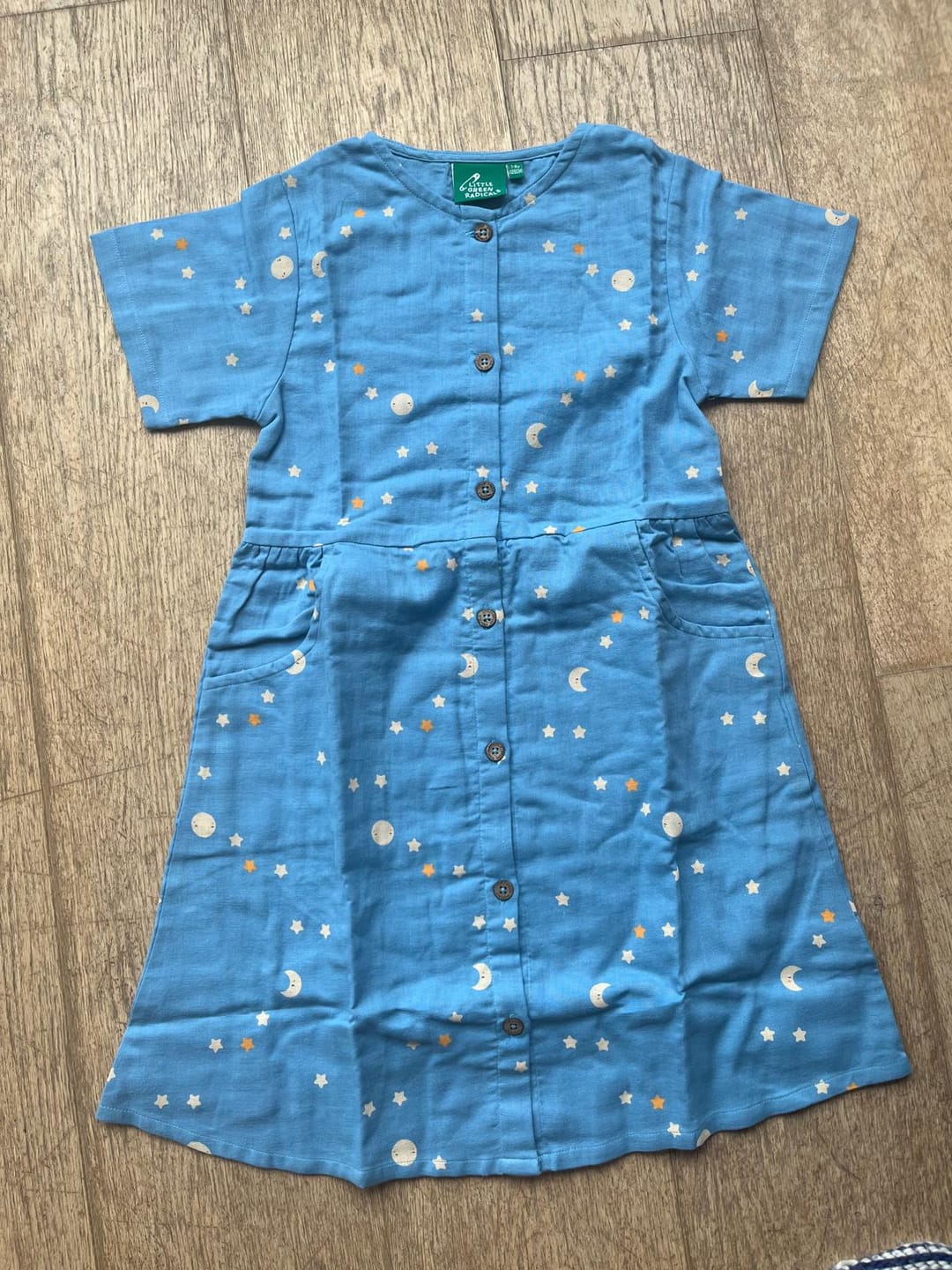 Customer photo review of Dawn Button Through Short Sleeve Dress