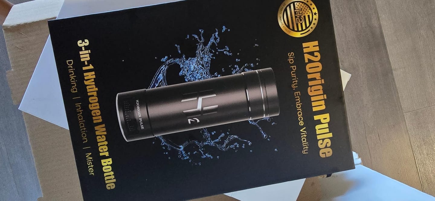 Customer photo review of Hydrogen Water Bottle Generator Silver