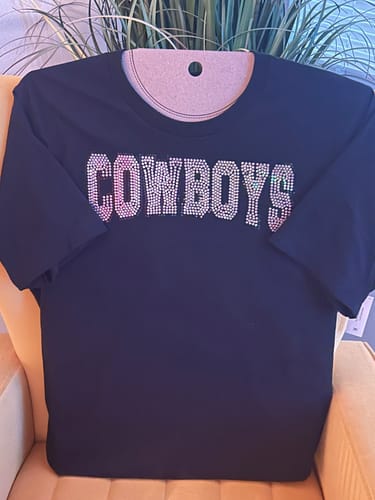 Customer photo review of COWBOYS Curve SPANGLE Transfer