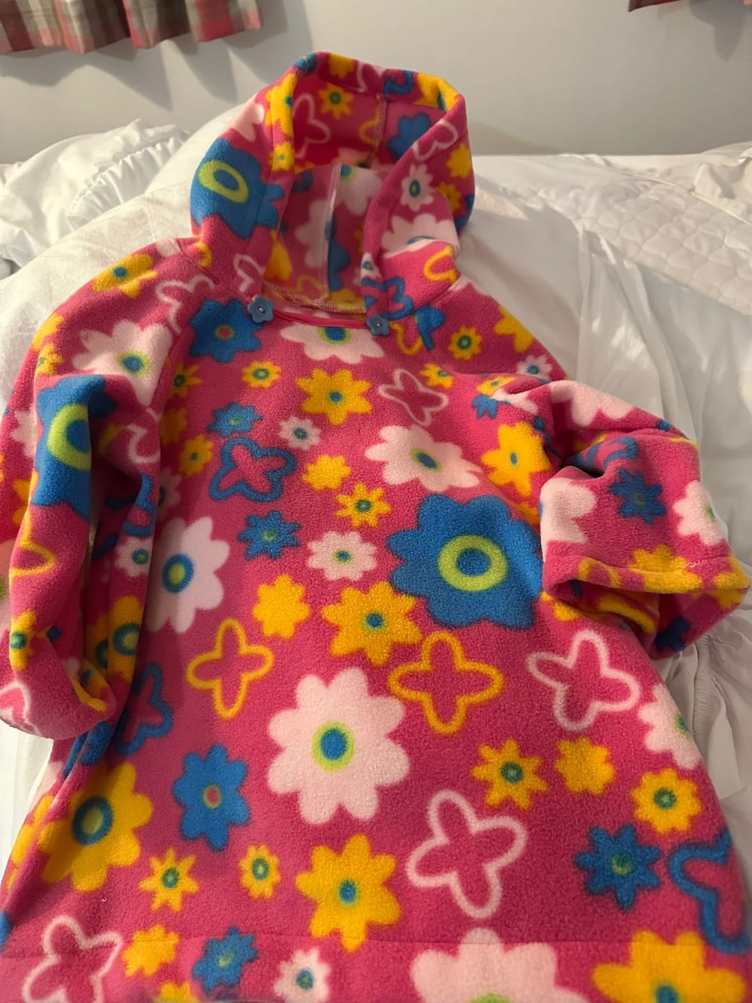 Customer photo review of Pink Garden Anti Pill Polar Fleece Fabric