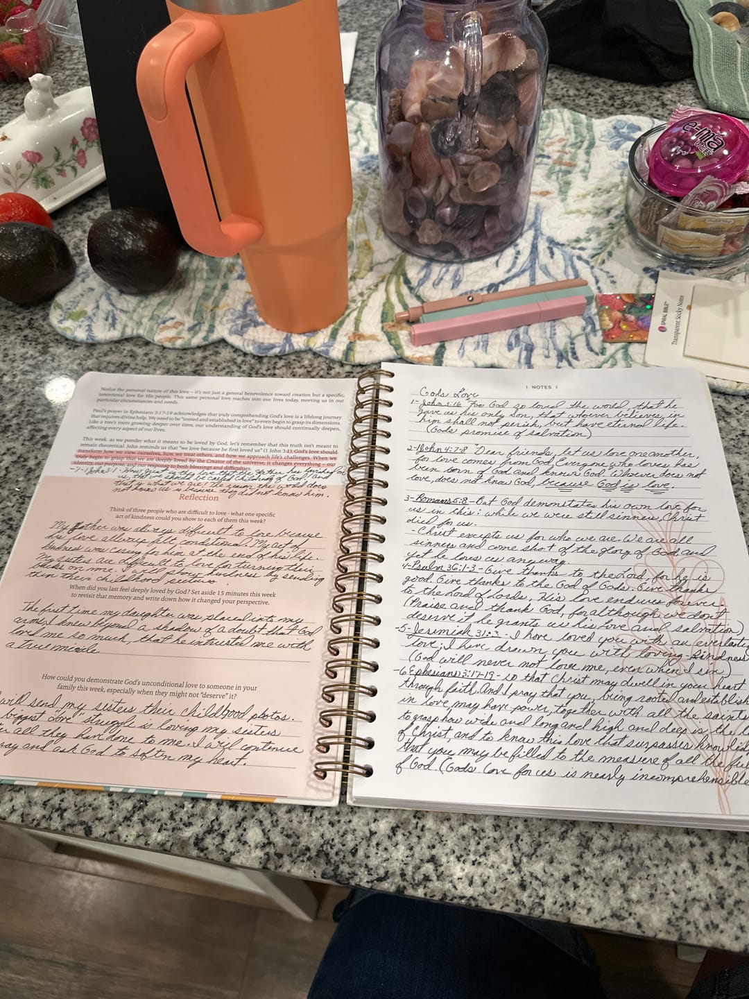Customer photo review of Spiral Bible™ Transparent Sticky Notes