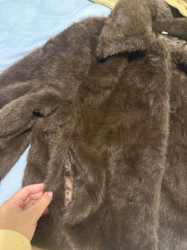 Customer photo review of Alexandra Faux Fur Jacket