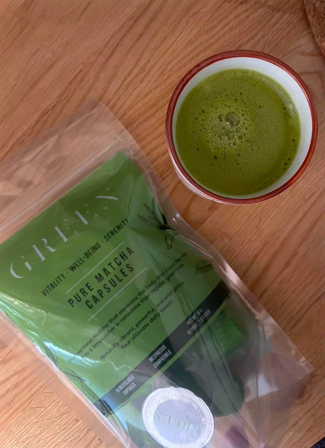 Customer photo review of CAPSULES DE MATCHA CÉRÉMONIE