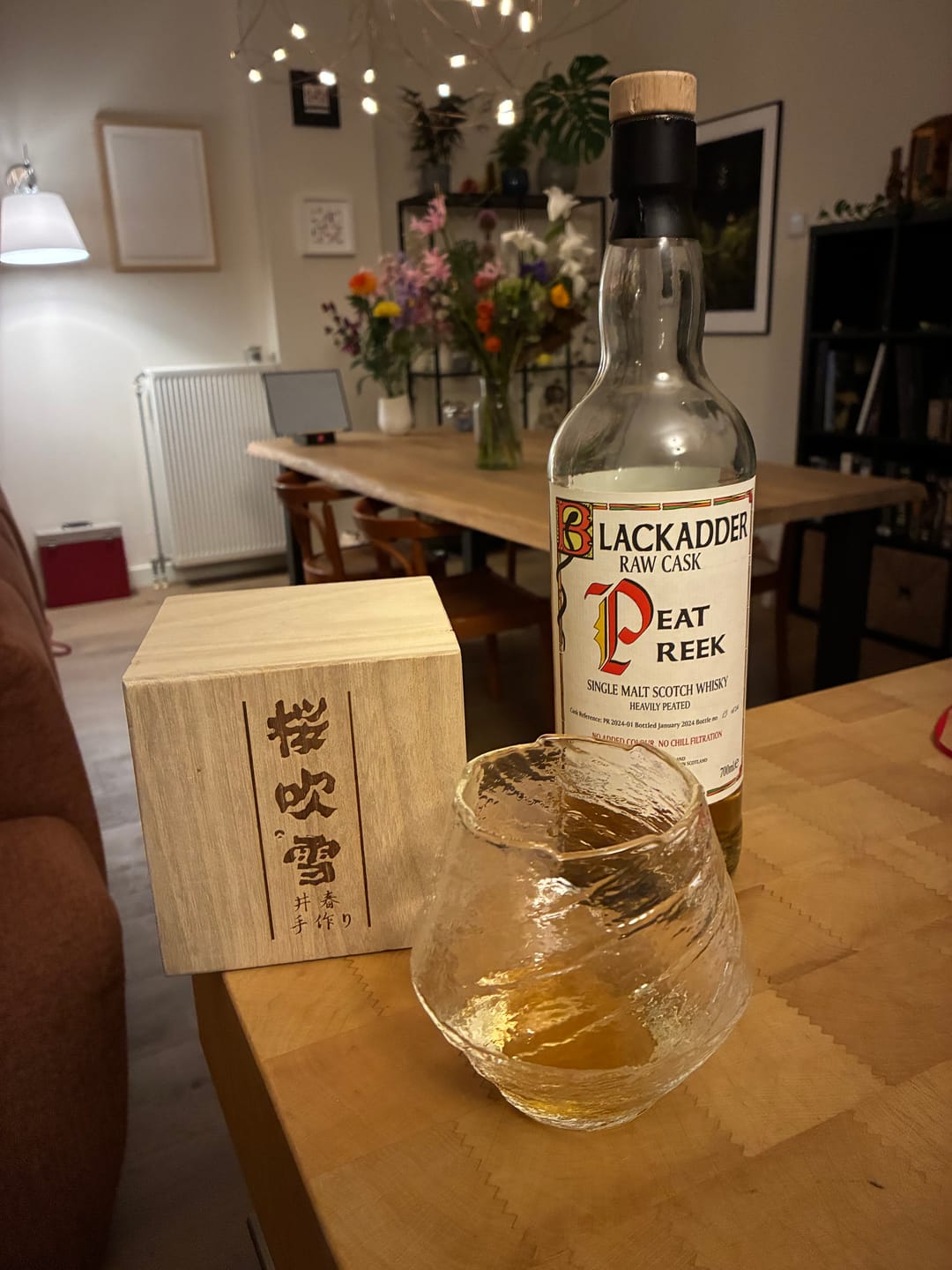 Customer photo review of Suisei - Handmade Japanese EDO Whiskey Glass