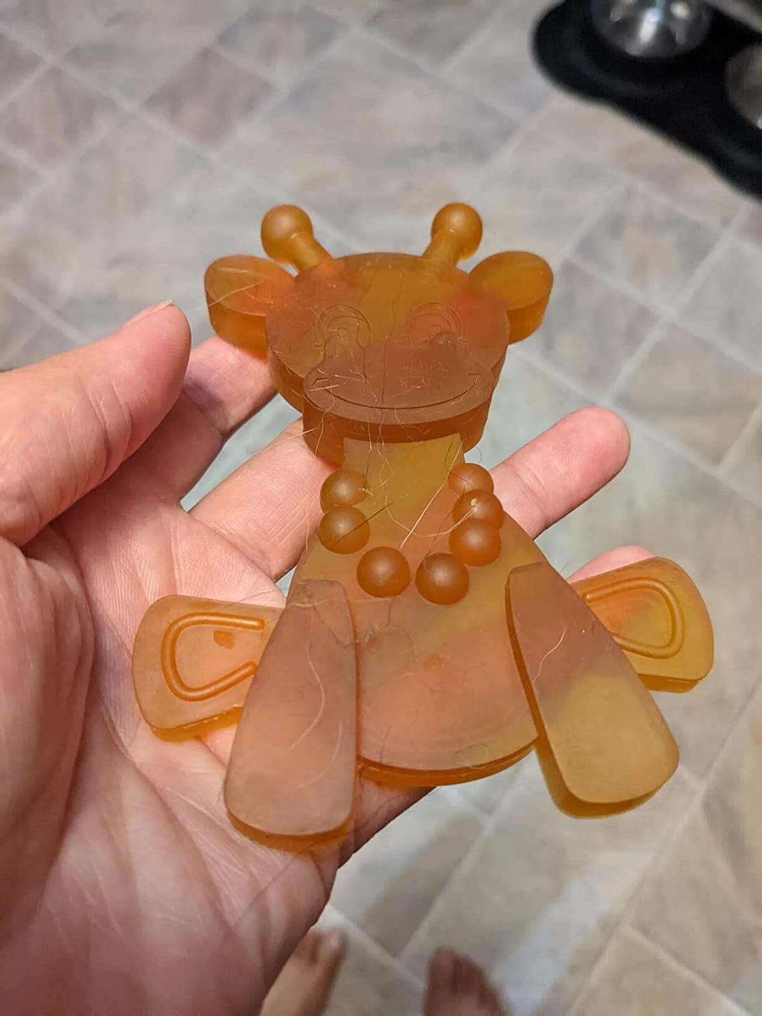 Customer photo review of The Little Bamber - Natural Rubber & Baltic Amber Teething Toy