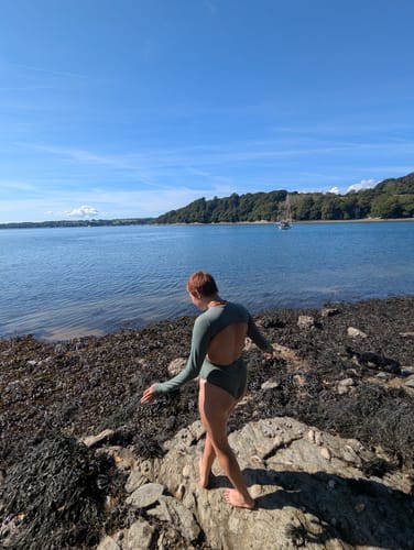 Customer photo review of Long Sleeved Swimsuit
