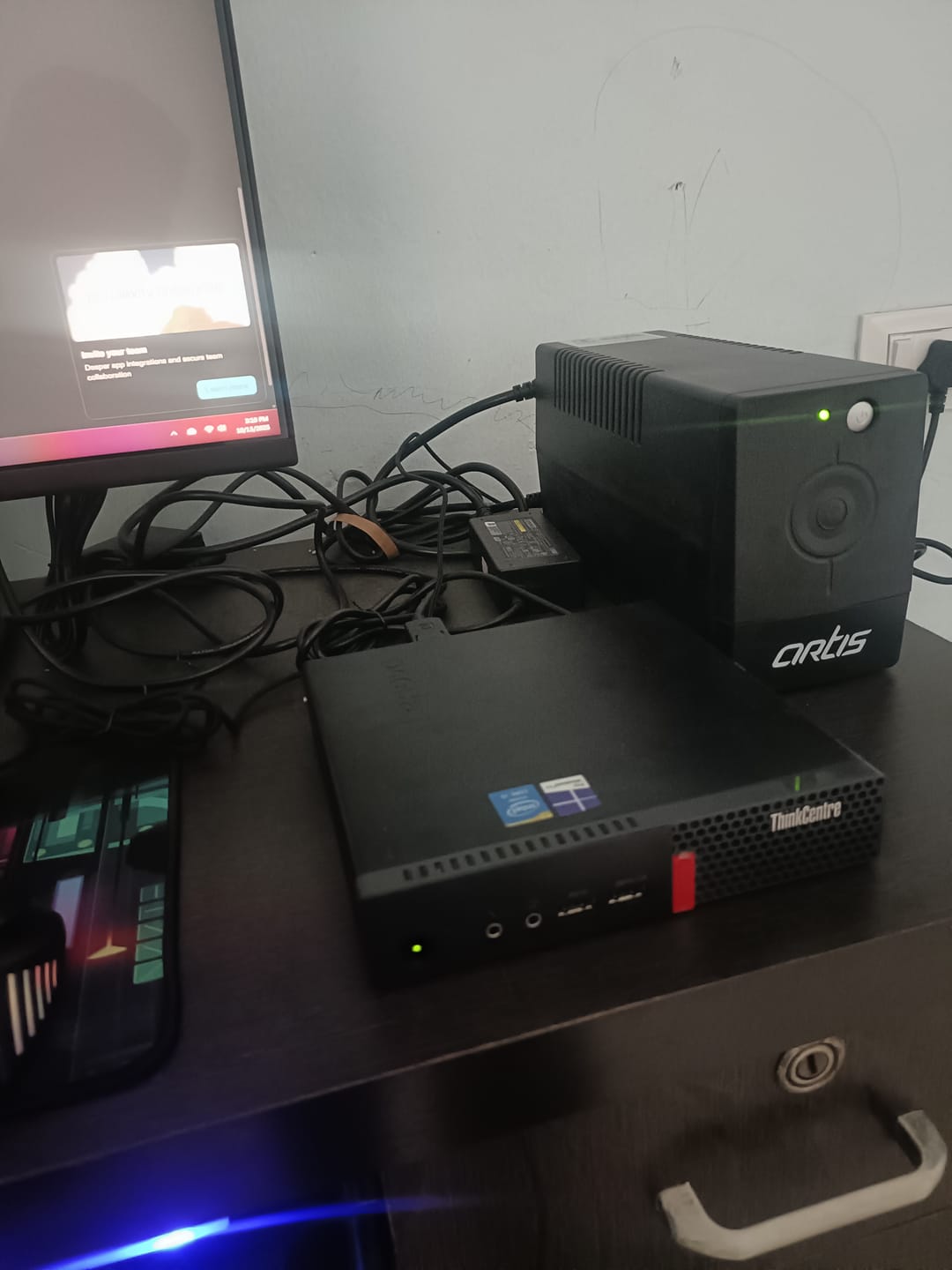 Customer photo review of Lenovo ThinkCentre Tiny Mini PC | Intel i5-7th Gen | Win 11 Pro | Refurbished
