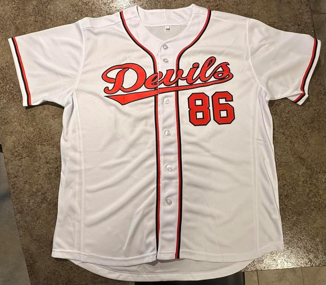 Customer photo review of Custom White Red Classic Style  Baseball Uniform Jersey/Pants/Hat Package For Team