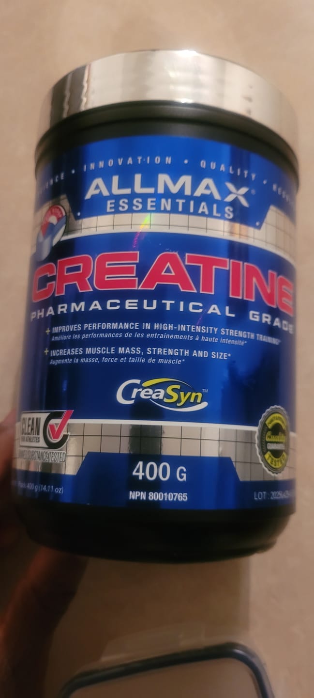 Customer photo review of Allmax - Creatine Monohydrate - 100g-1000g
